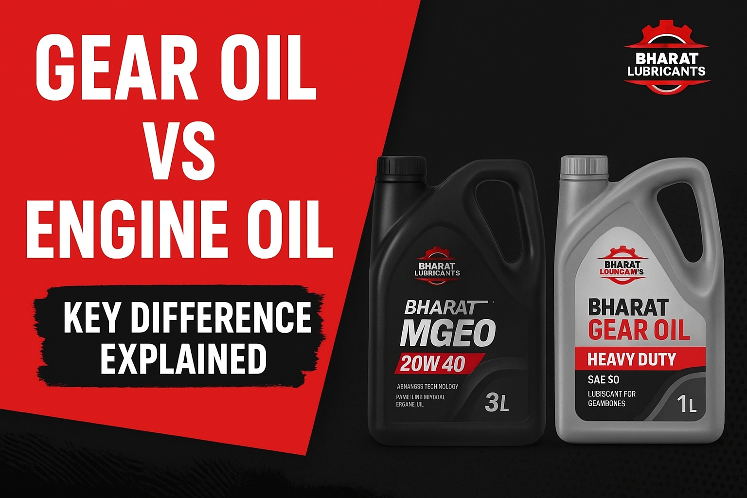 Gear Oil vs Engine Oil – Complete Difference Explained