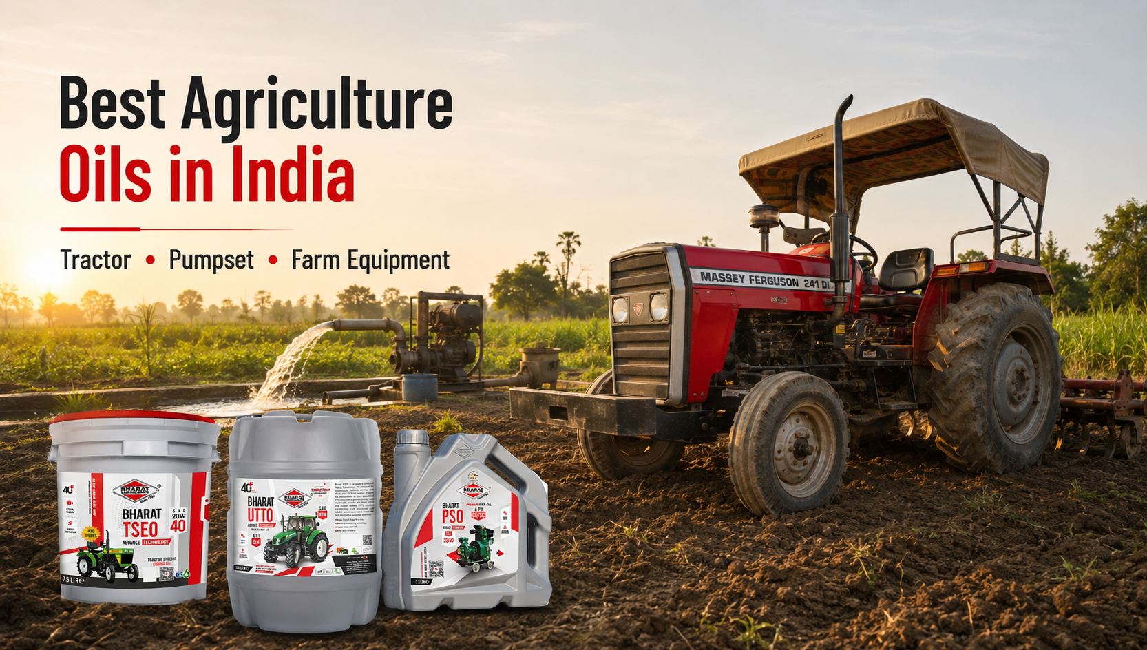 Best Agriculture Oils in India: Tractor, Pumpset & Farm Equipment Lubricant Guide