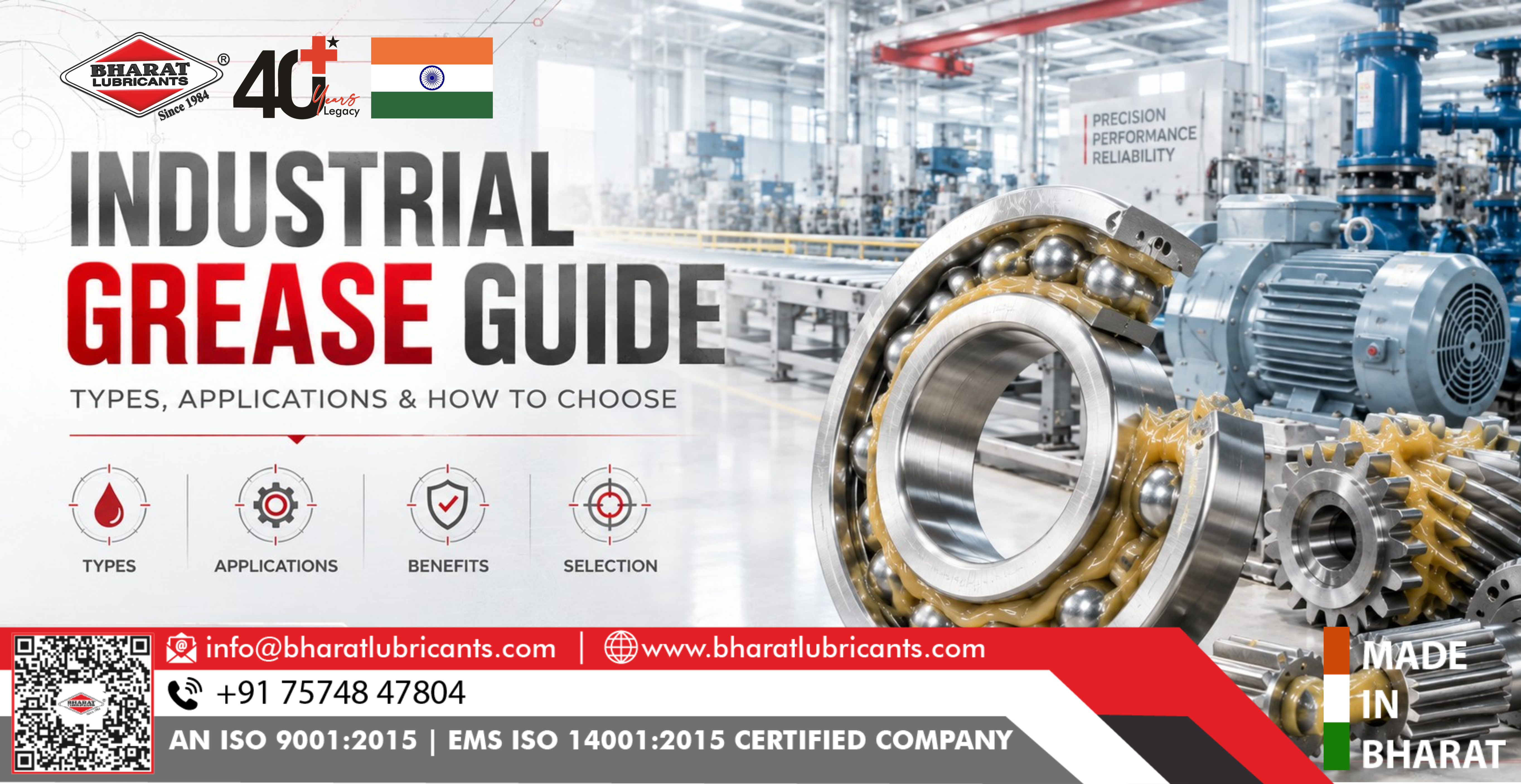 Industrial Grease Guide: Types, Grades, Applications & Performance Benefits