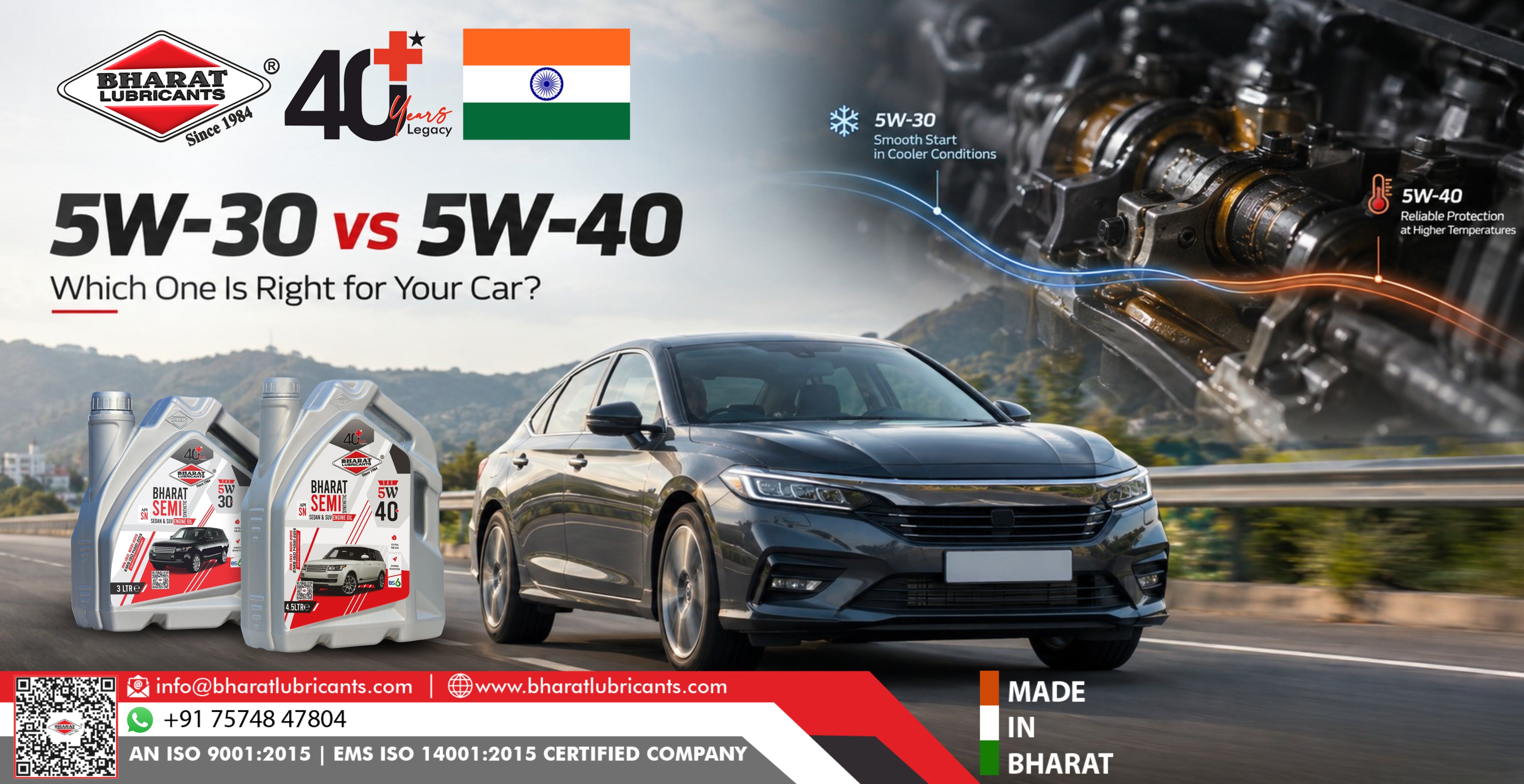 5W-30 vs 5W-40 Engine Oil: Which One Is Right for Your Car?