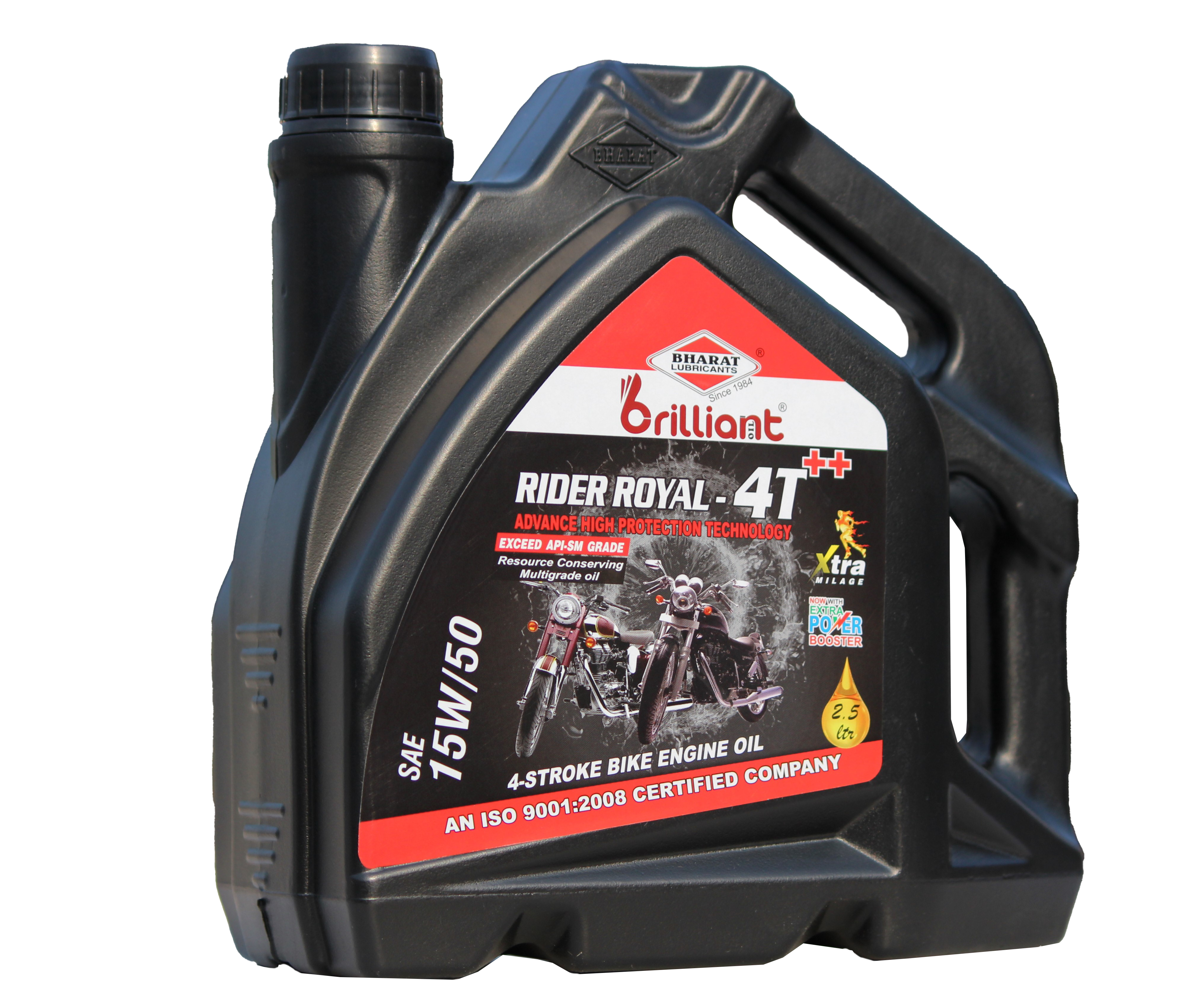 BHARAT Rider Royal 4T Plus 15W/50 – Premium Synthetic Motorcycle Engine Oil