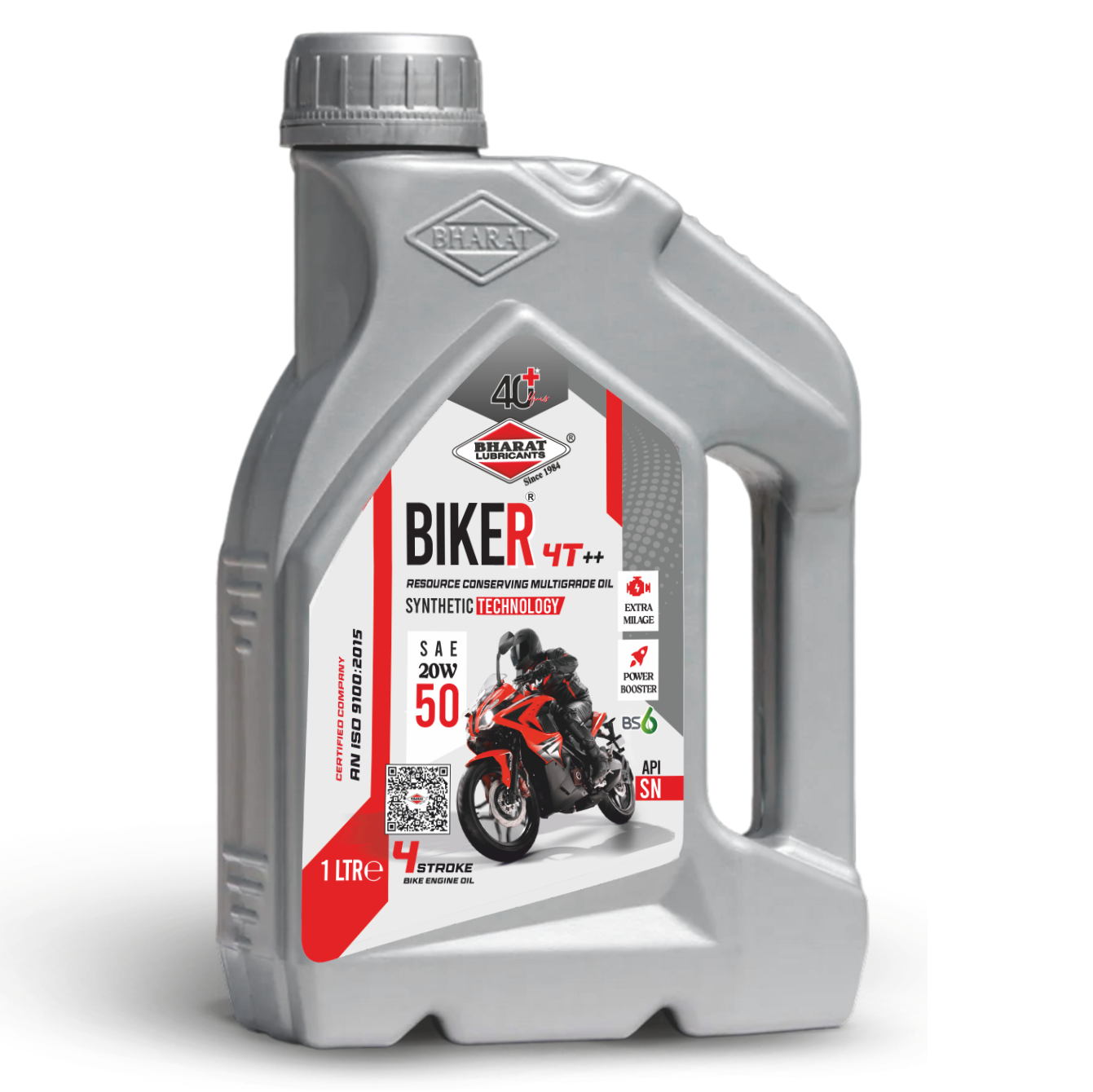 BHARAT BIKER 4T Plus 20W-50  API SN