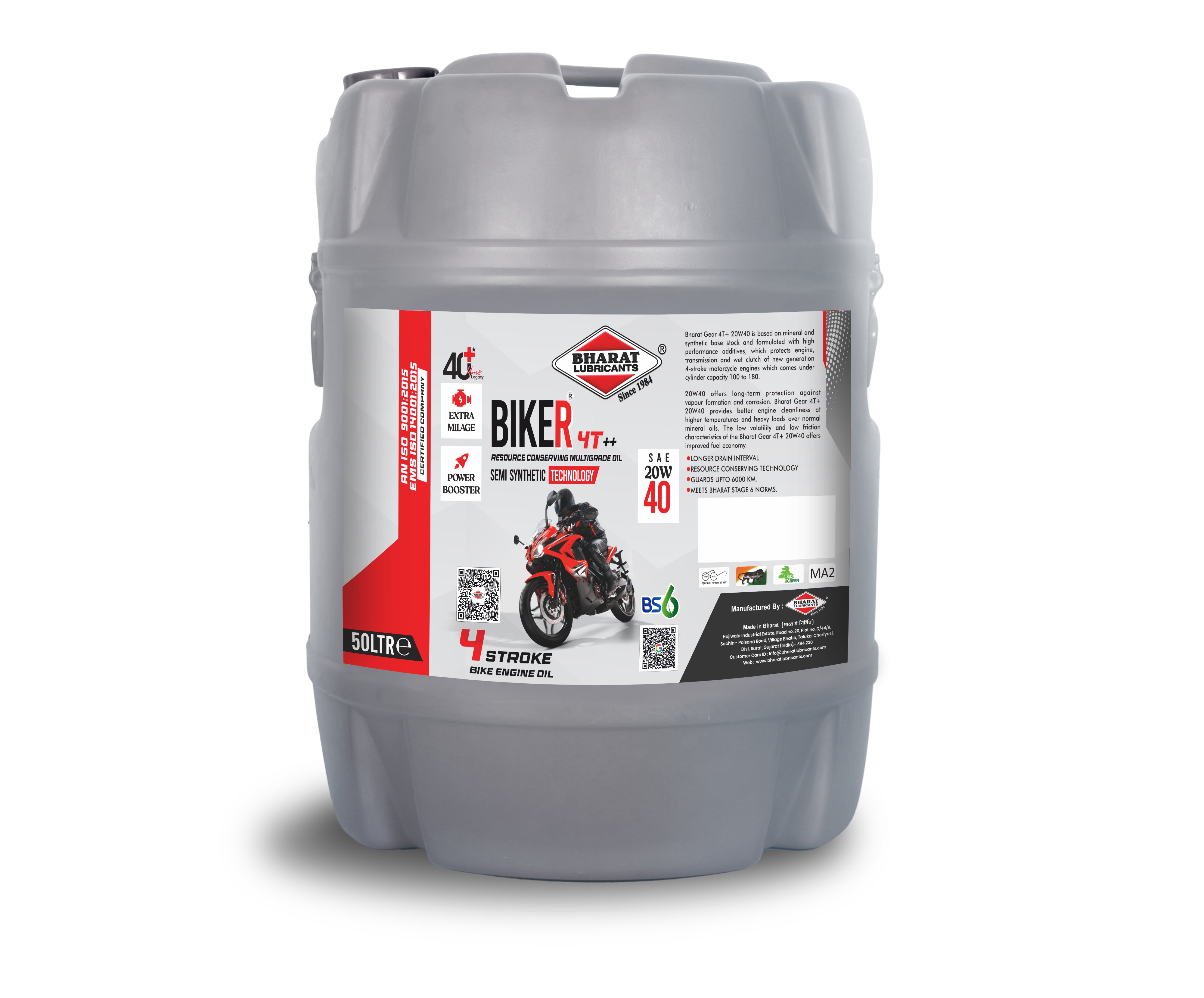 BHARAT Biker 20W40 (AT) API SM