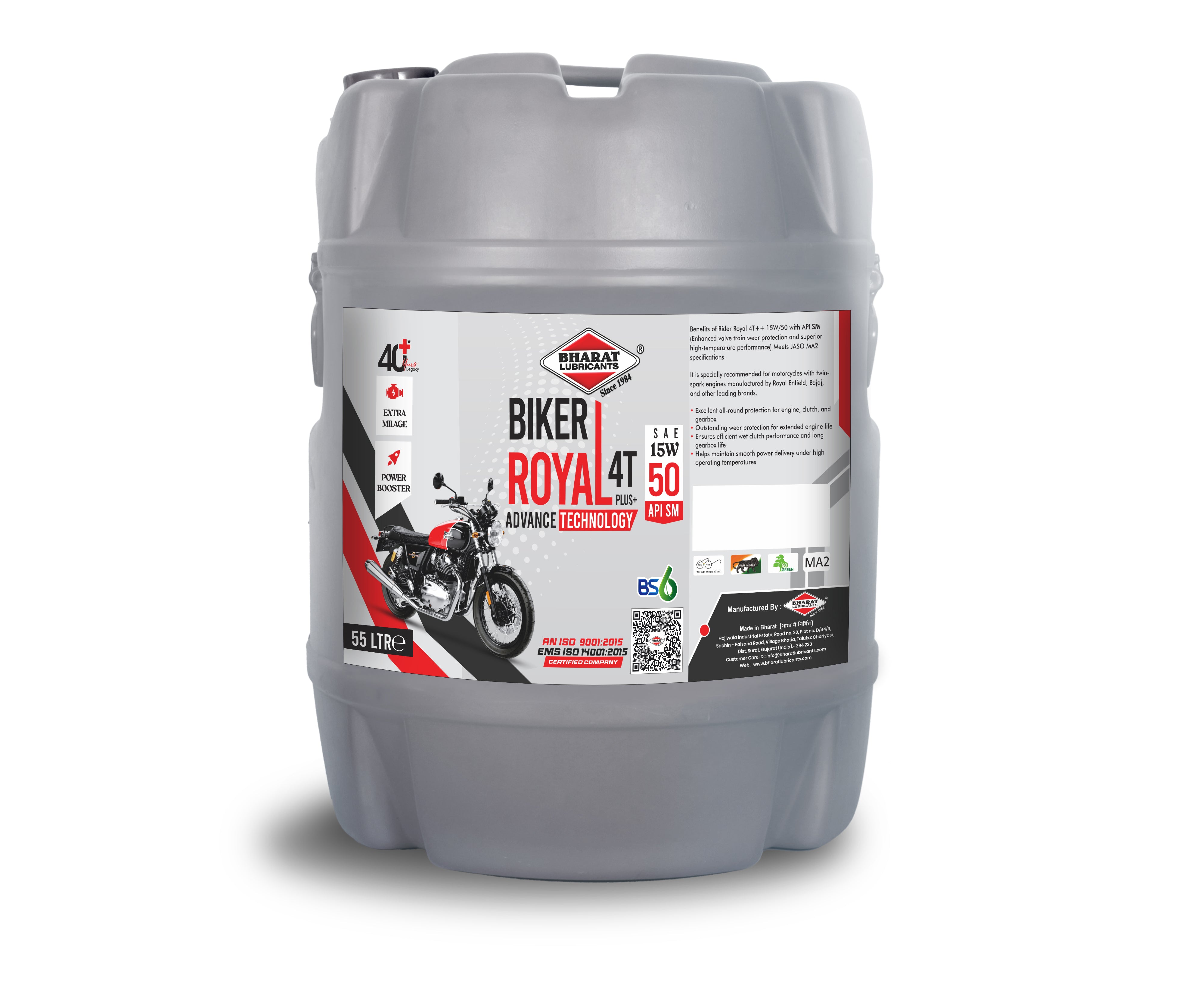 Top 15W50 API SM Engine Oil for Royal Enfield Bikes