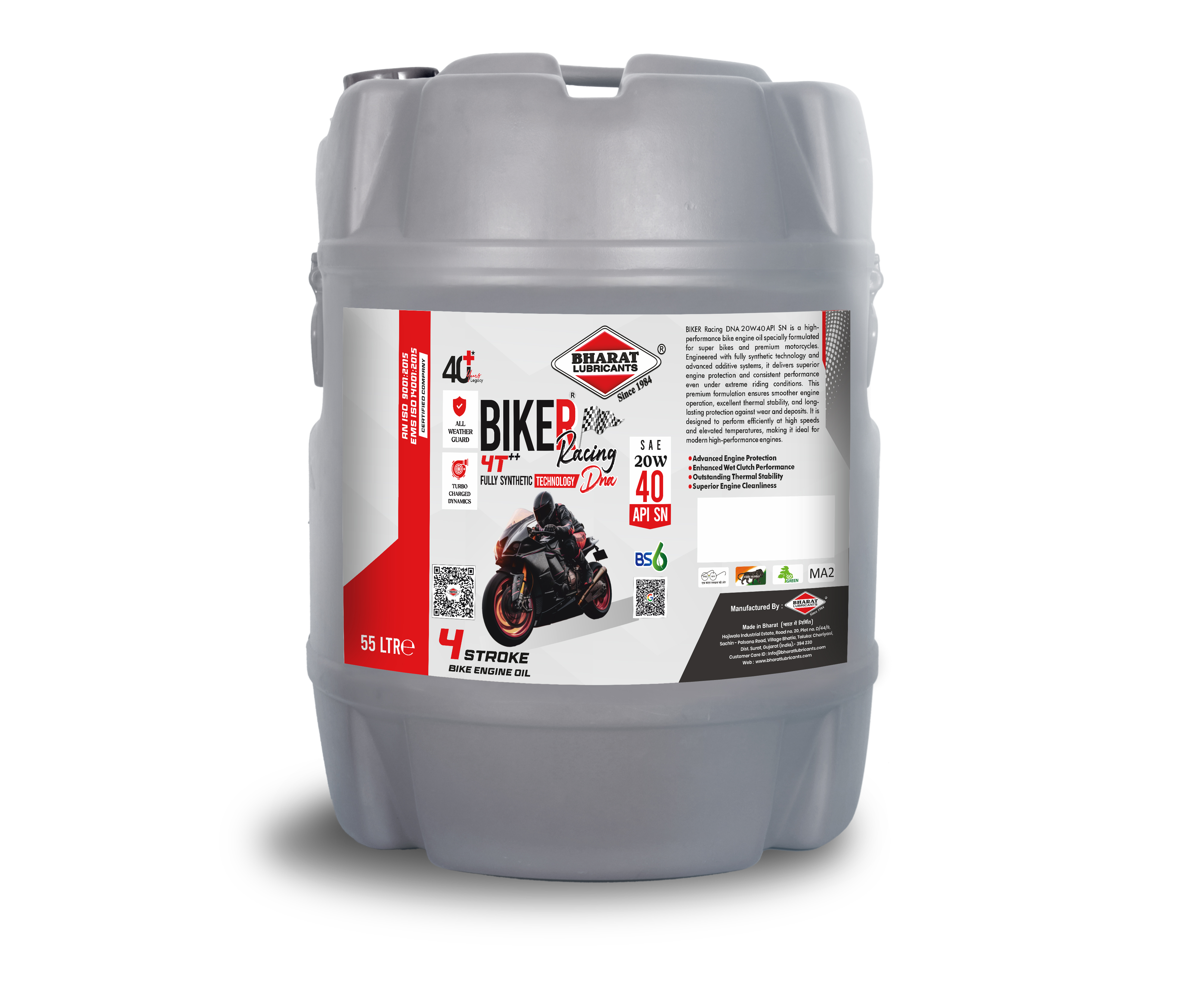 Bharat Biker Racing DNA 20W40 Engine Oil