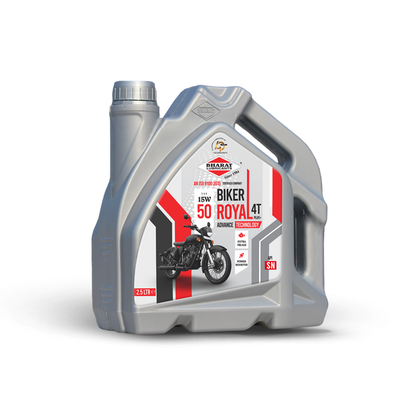 BHARAT BIKER ROYAL 15W50 – Semi-Synthetic Engine Oil for Air-Cooled Motorcycles
