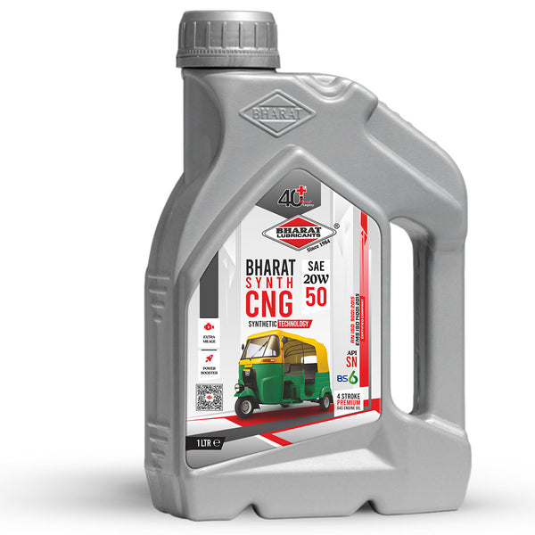 Best CNG Auto Rickshaw Engine Oil 20W50 for 3 Wheeler Passenger Commercial Vehicles