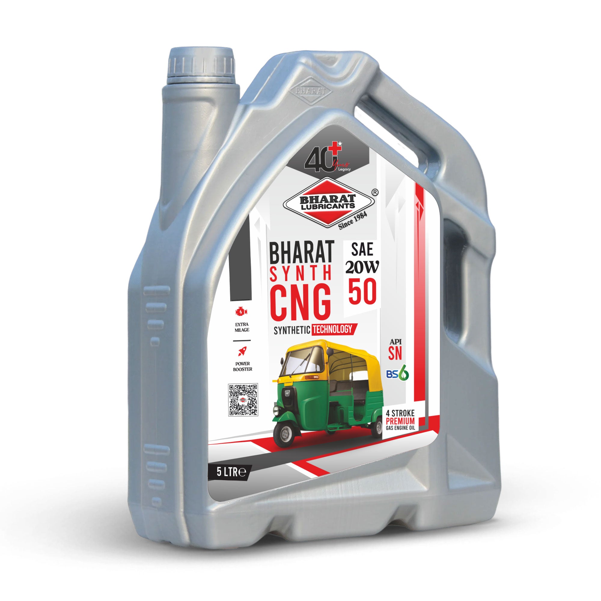 Best CNG Auto Rickshaw Engine Oil 20W50 for 3 Wheeler Passenger Commercial Vehicles