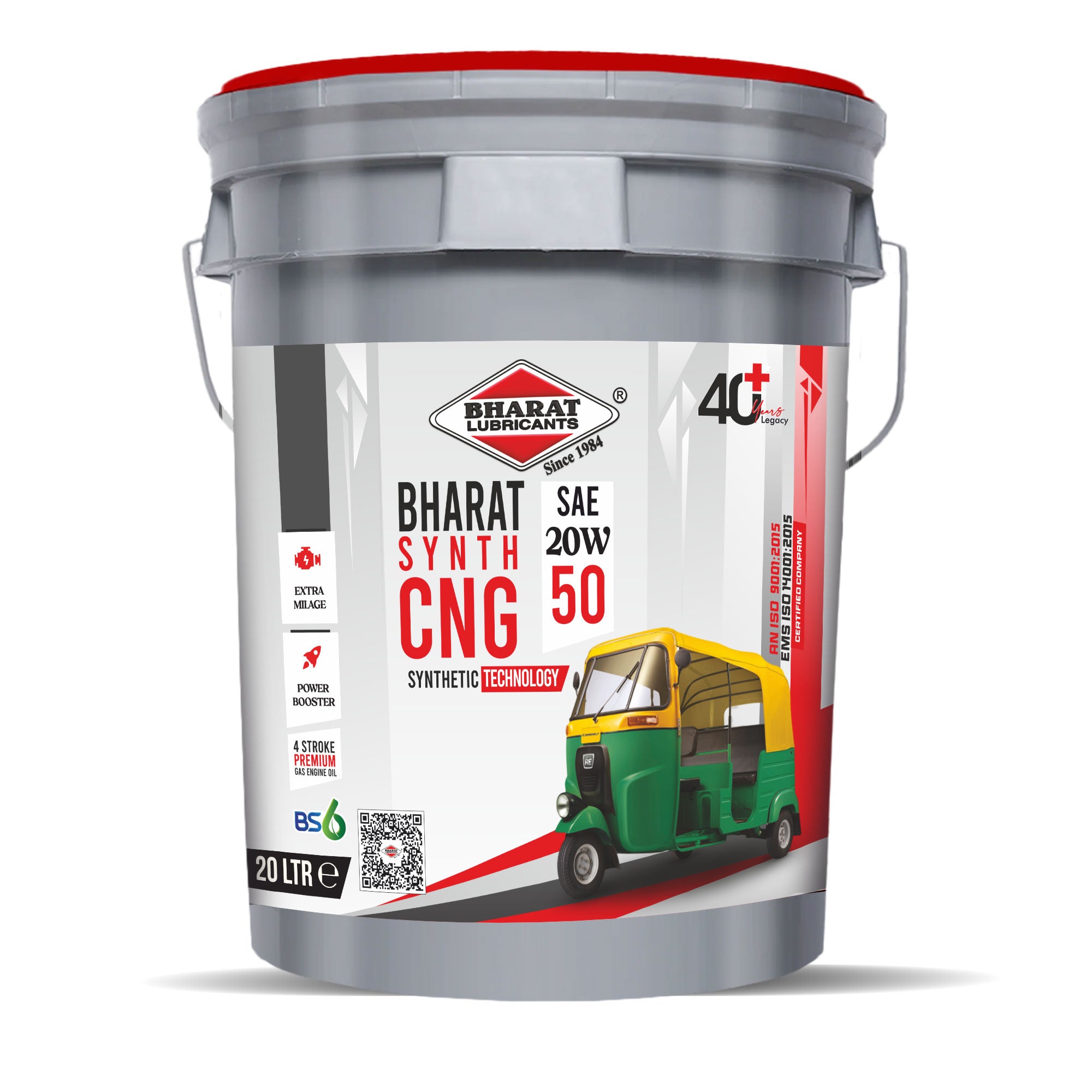 Best CNG Auto Rickshaw Engine Oil 20W50 for 3 Wheeler Passenger Commercial Vehicles