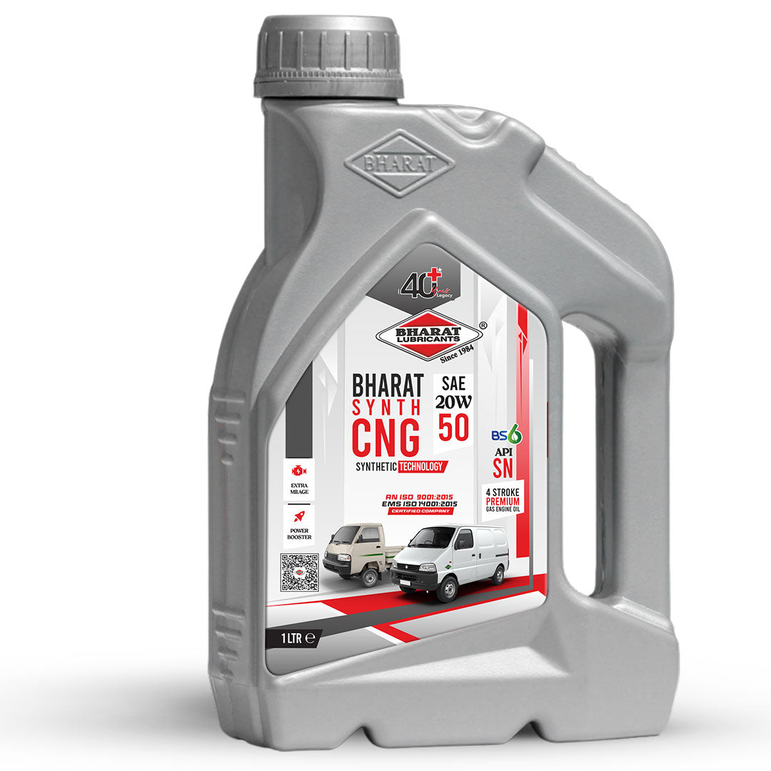 Best CNG Engine Oil 20W50 for Passenger Cars, Van, Taxi Fleets BS4 CNG Vehicles