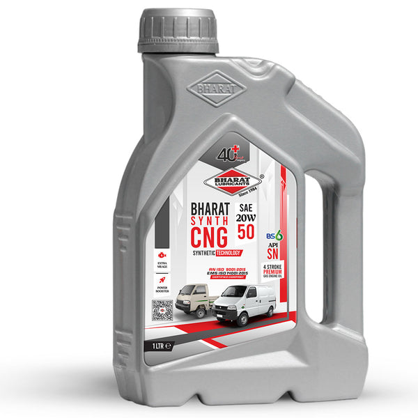 Best CNG Engine Oil 20W50 for Passenger Cars, Van, Taxi Fleets BS4 CNG Vehicles