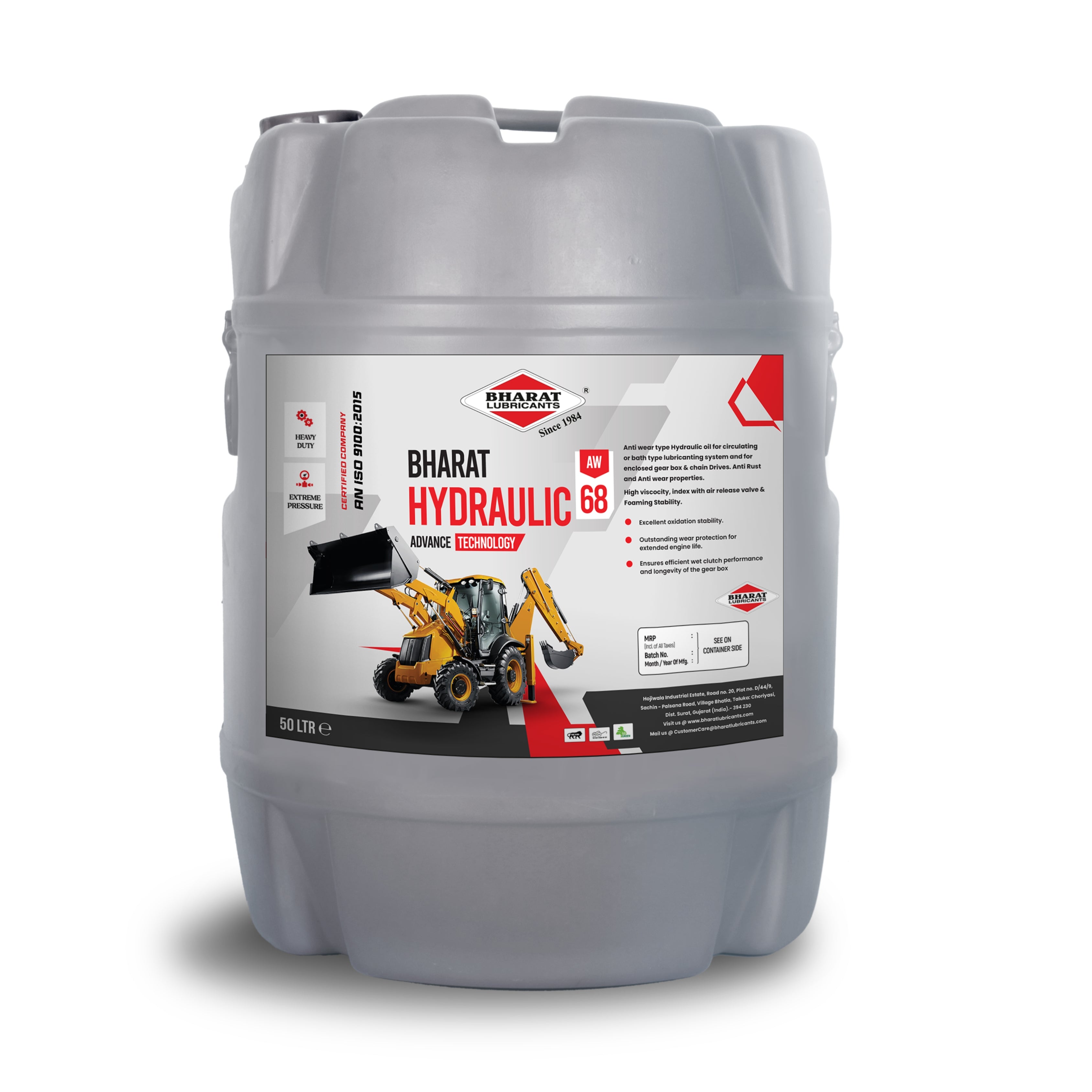 Best ISO VG 68 Hydraulic Oil for Hydraulic Systems, Industrial Machinery Heavy Equipment