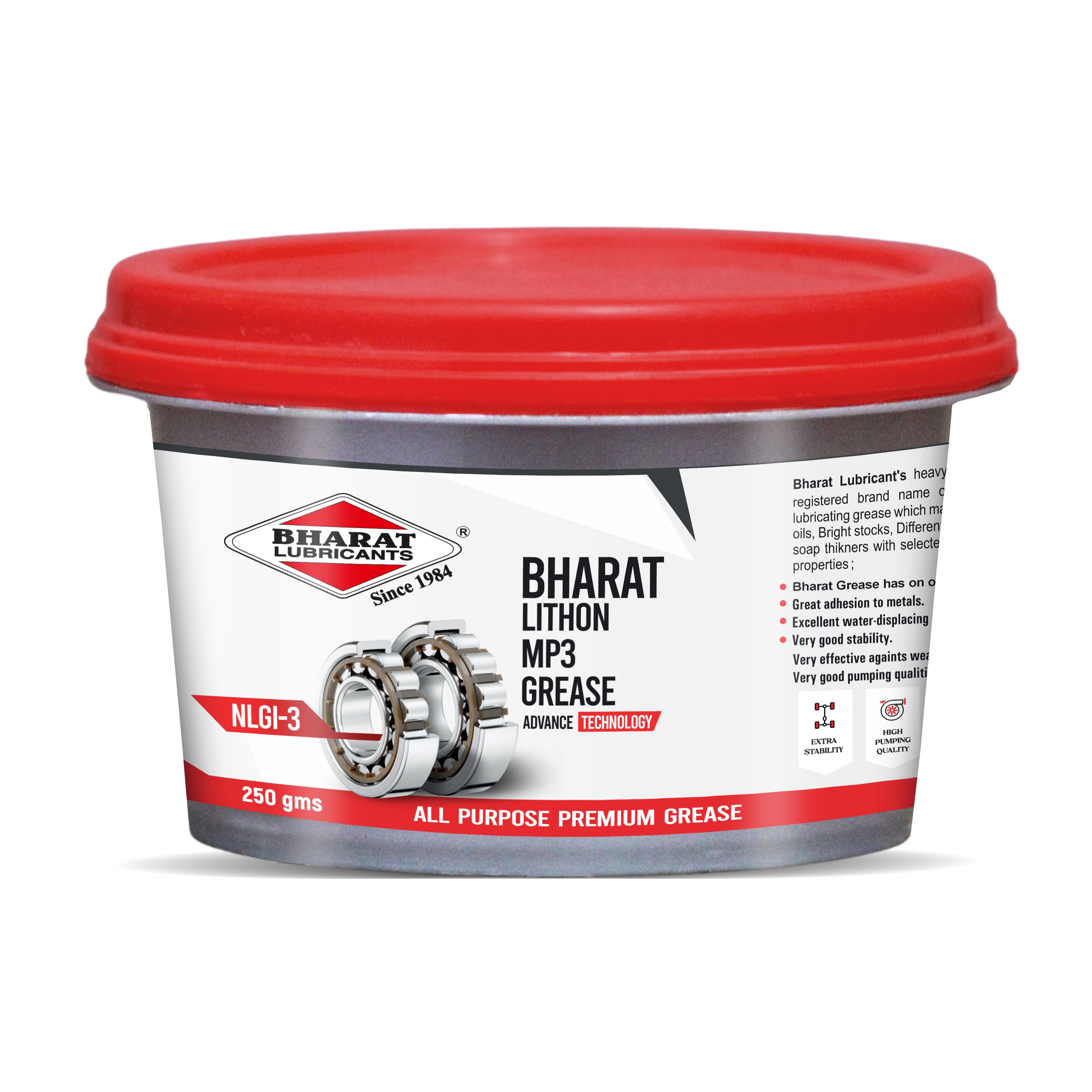 Best Multipurpose Lithium Grease NLGI-3 for Automotive, Industrial Agricultural Applications 