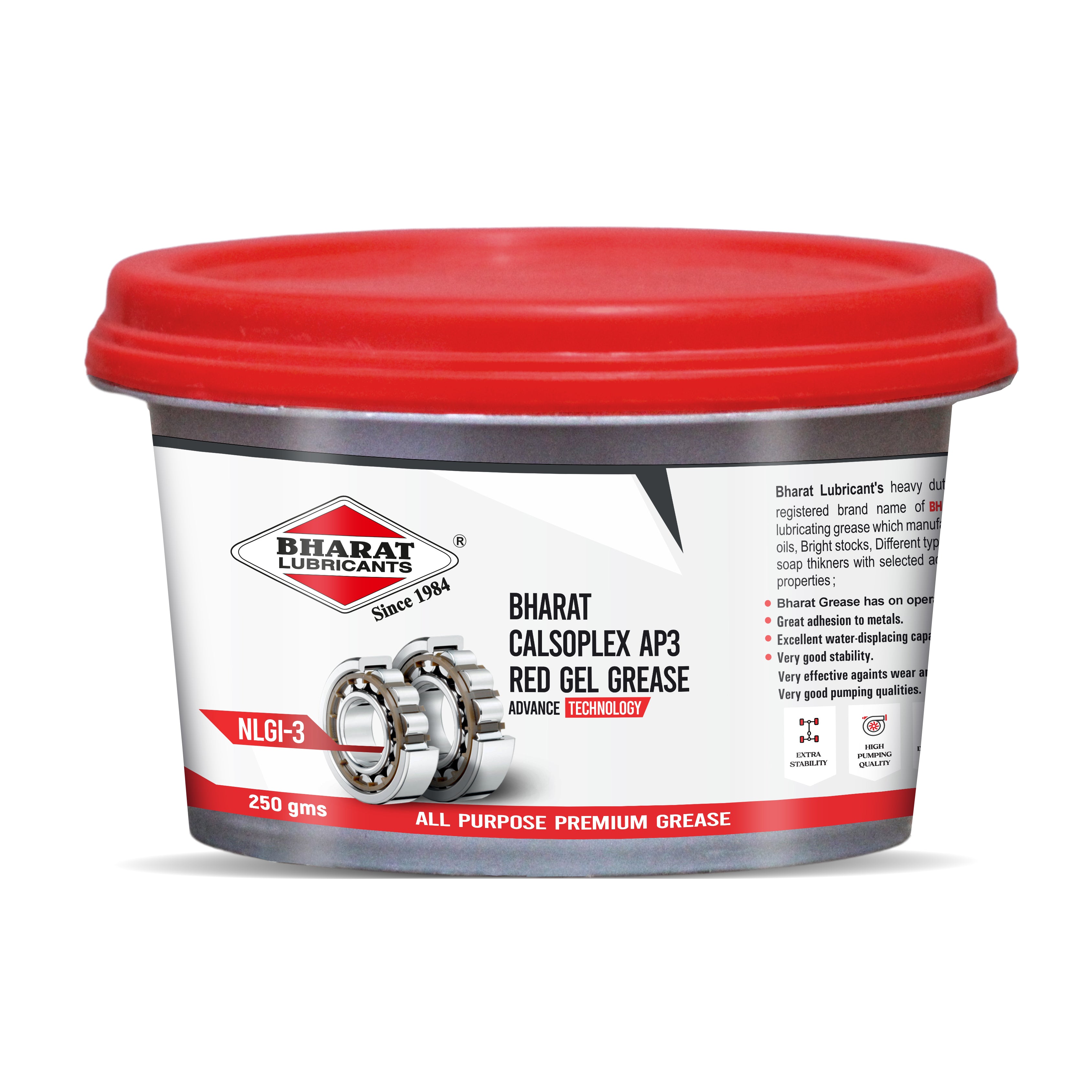 Bharat Calsoplex AP3 Red Gel Grease
