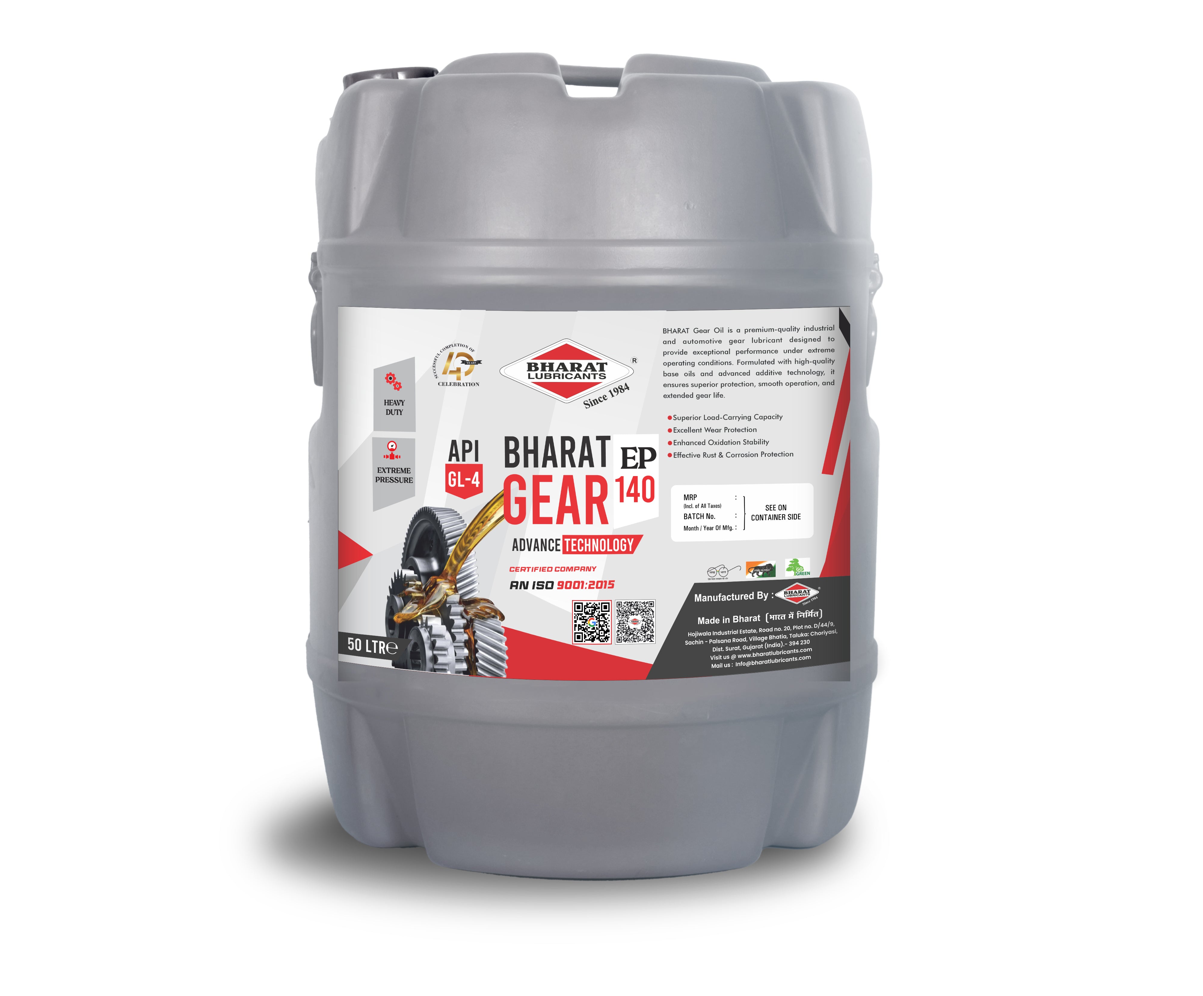 BHARAT GEAR OIL EP140 – API GL-5