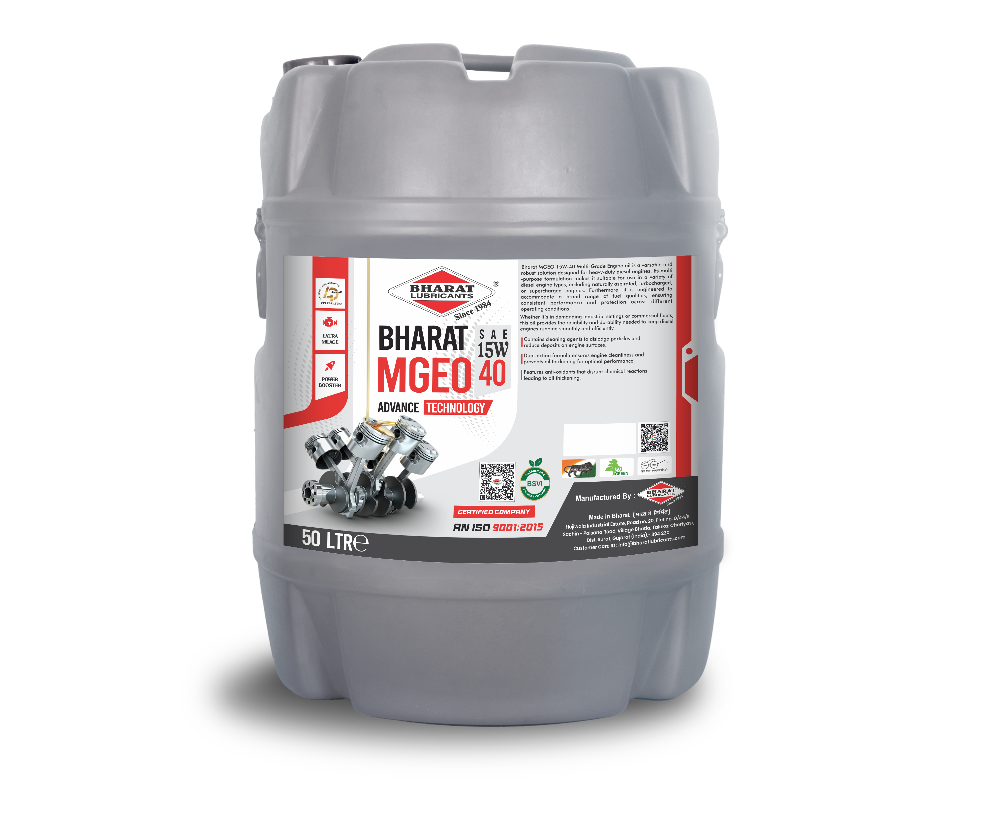 BHARAT MGEO 15W-40 CH-4