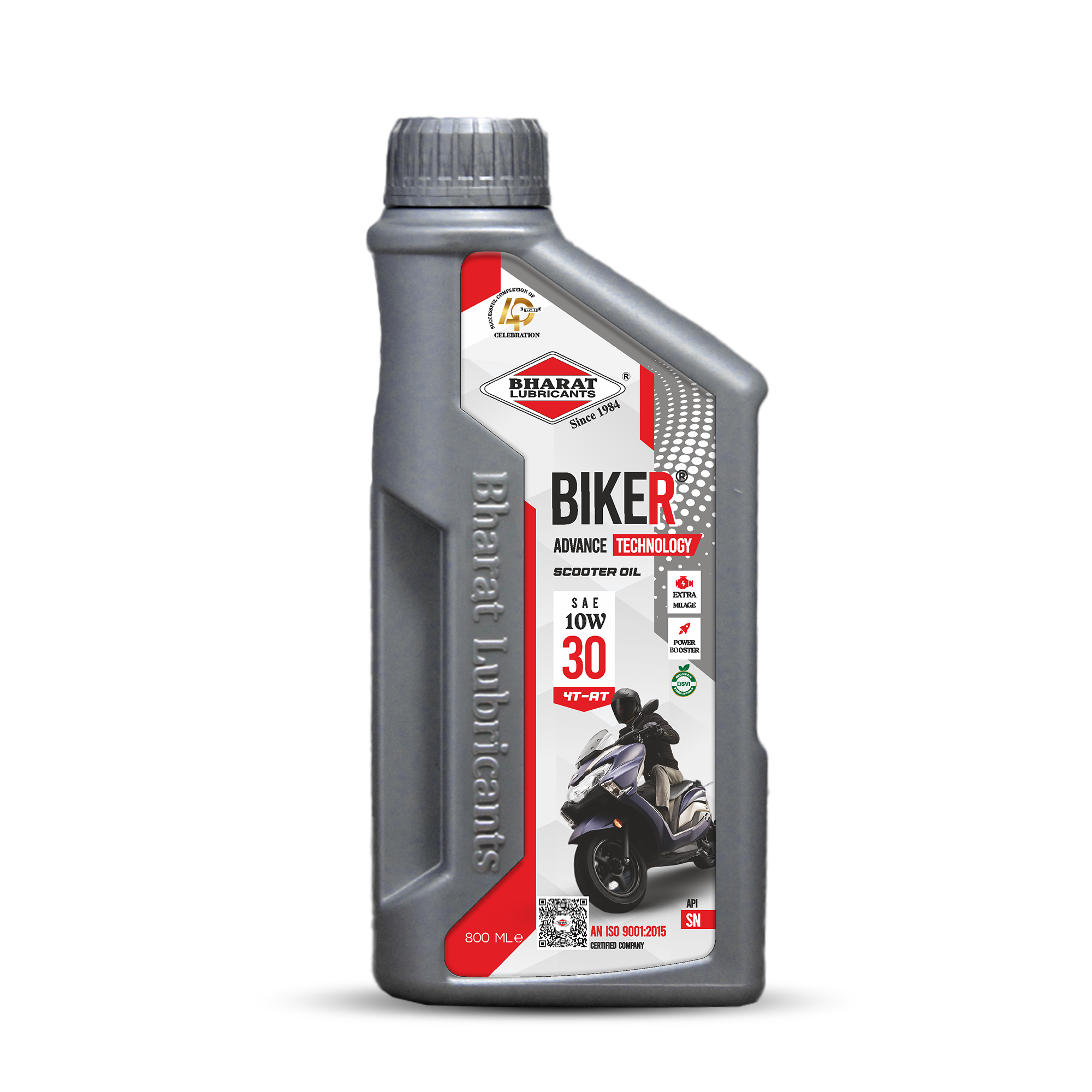 BHARAT Biker 4T-AT 10W/30 – Premium Synthetic Engine Oil for 125cc Bikes