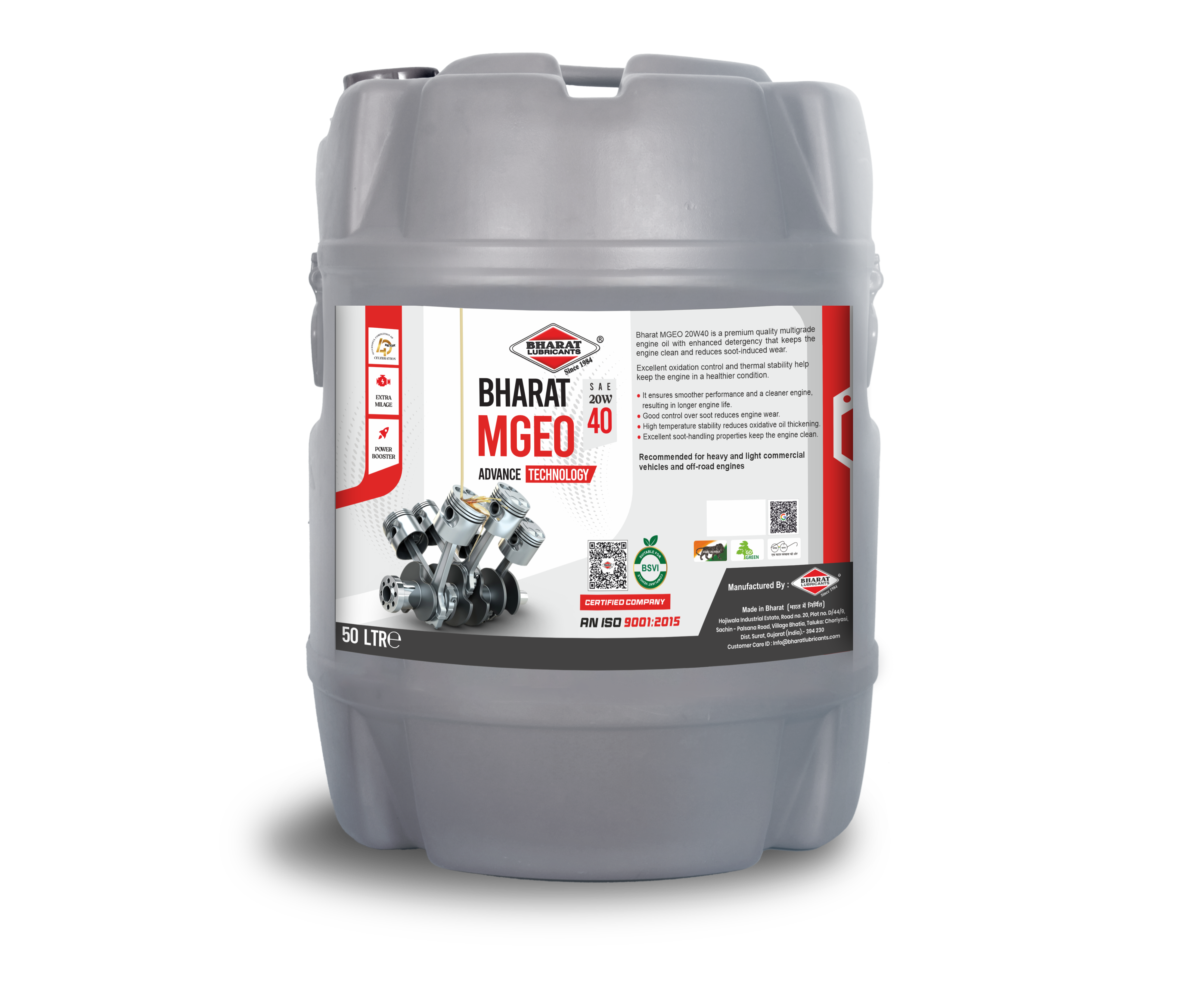 BHARAT MGEO 20W-40 SM CH-4