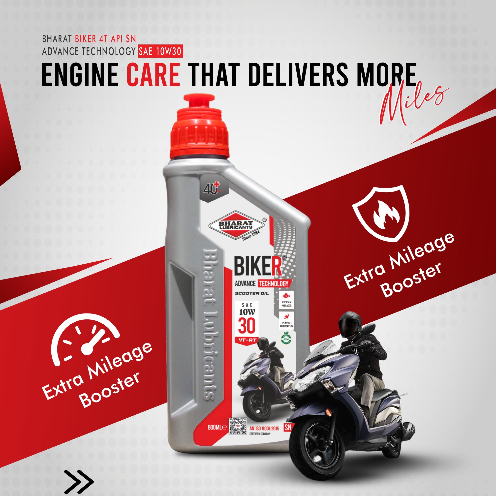 BHARAT Biker 4T-AT 10W30 API SN