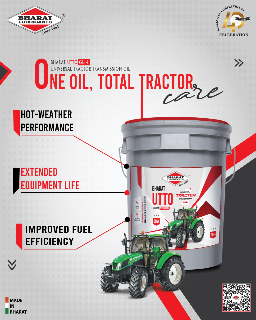 BHARAT UTTO SAE 80W GL4